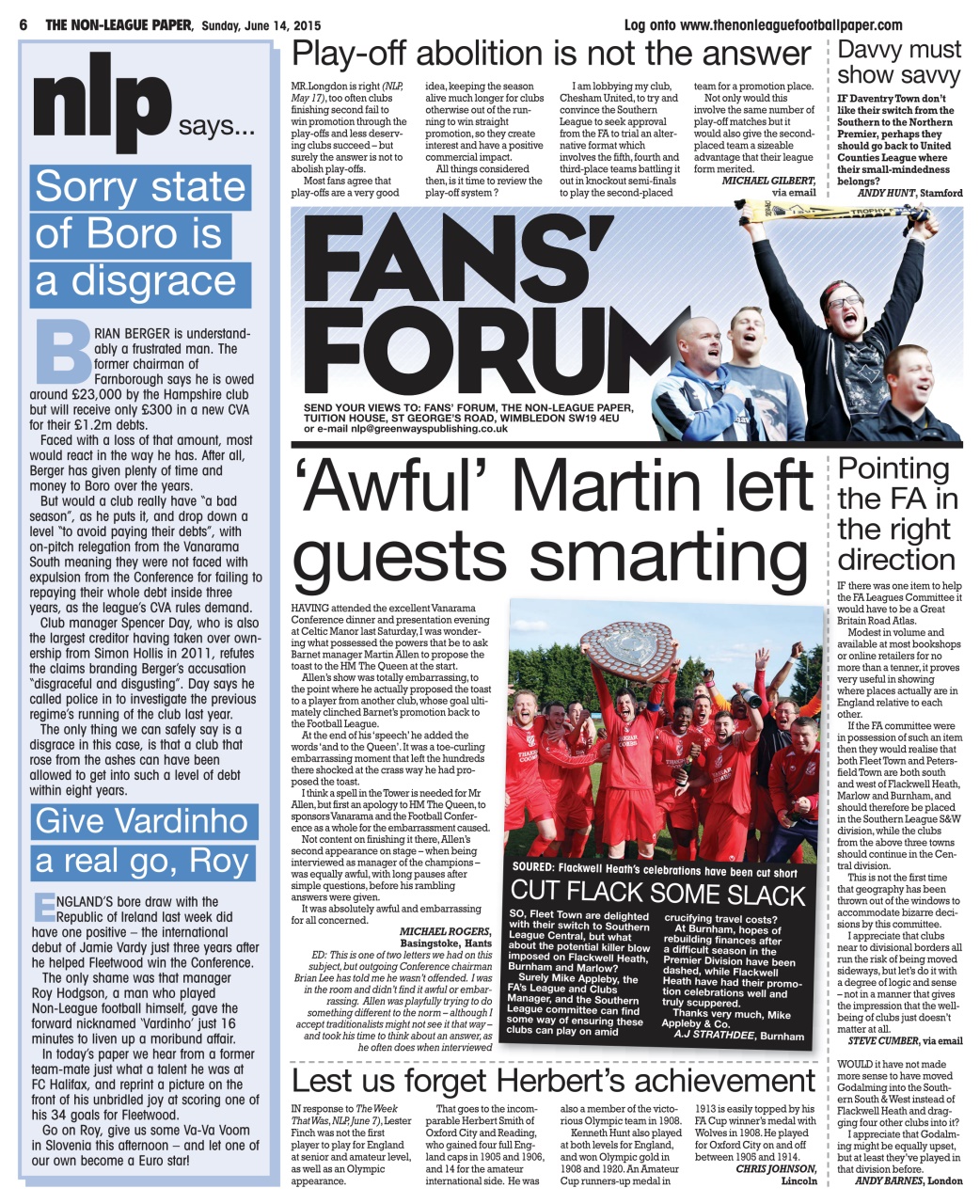 The Non-League Football Paper Preview Pages