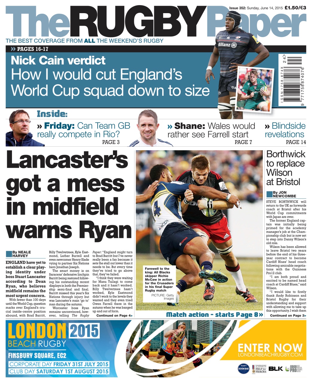 The Rugby Paper Preview Pages
