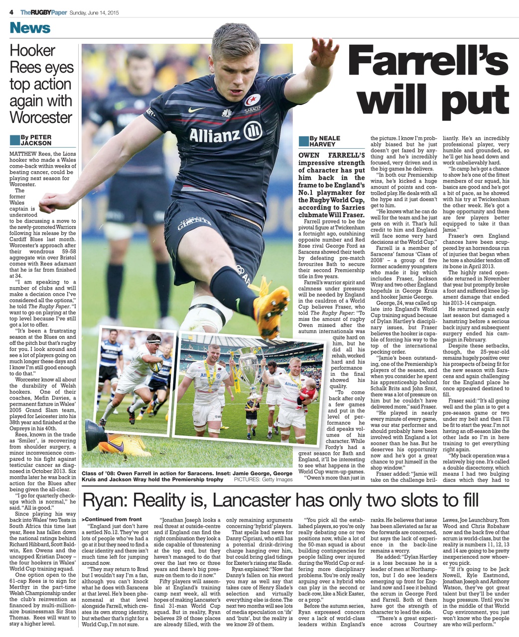 The Rugby Paper Preview Pages