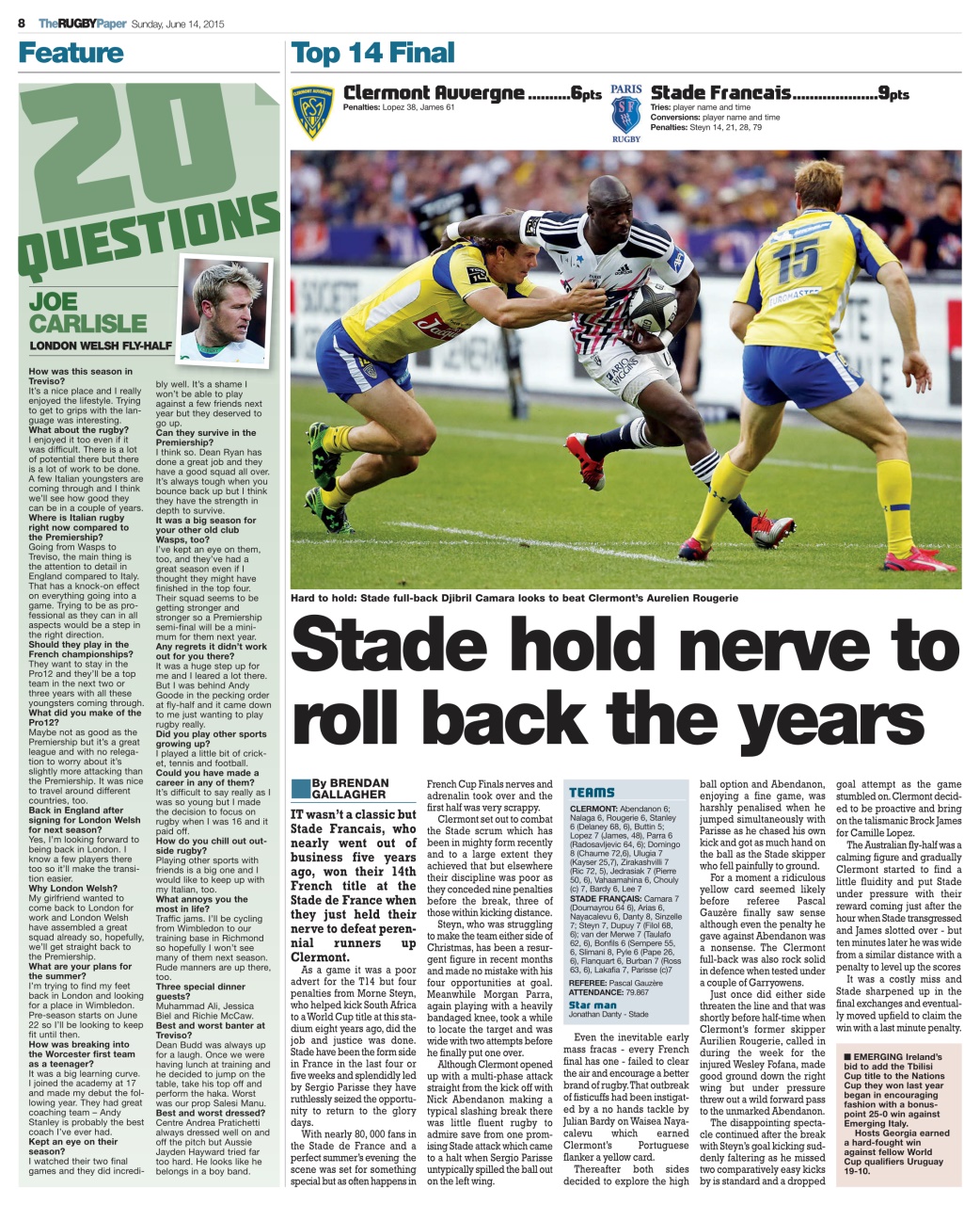 The Rugby Paper Preview Pages