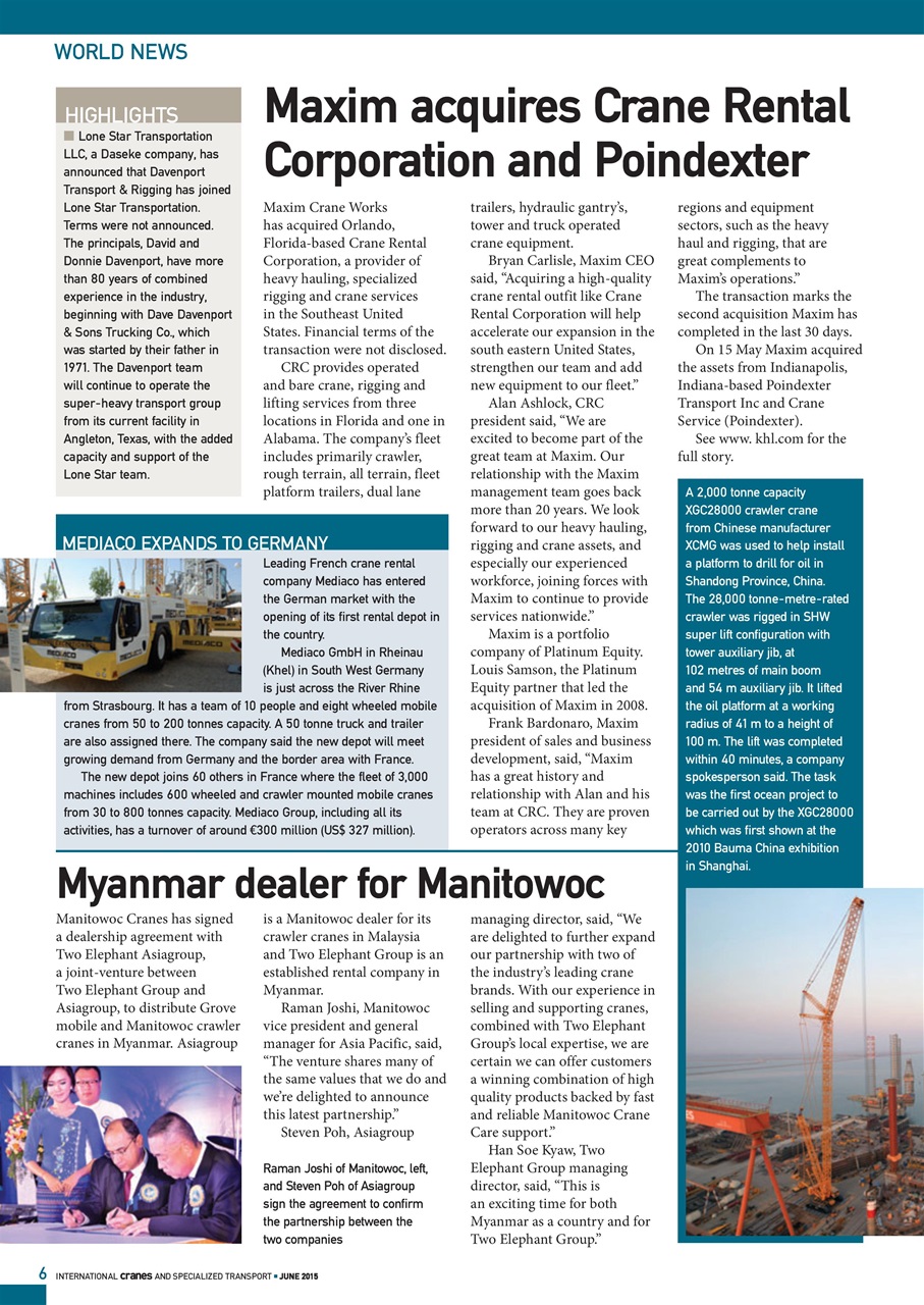 Int. Cranes and Specialized Transp Preview Pages