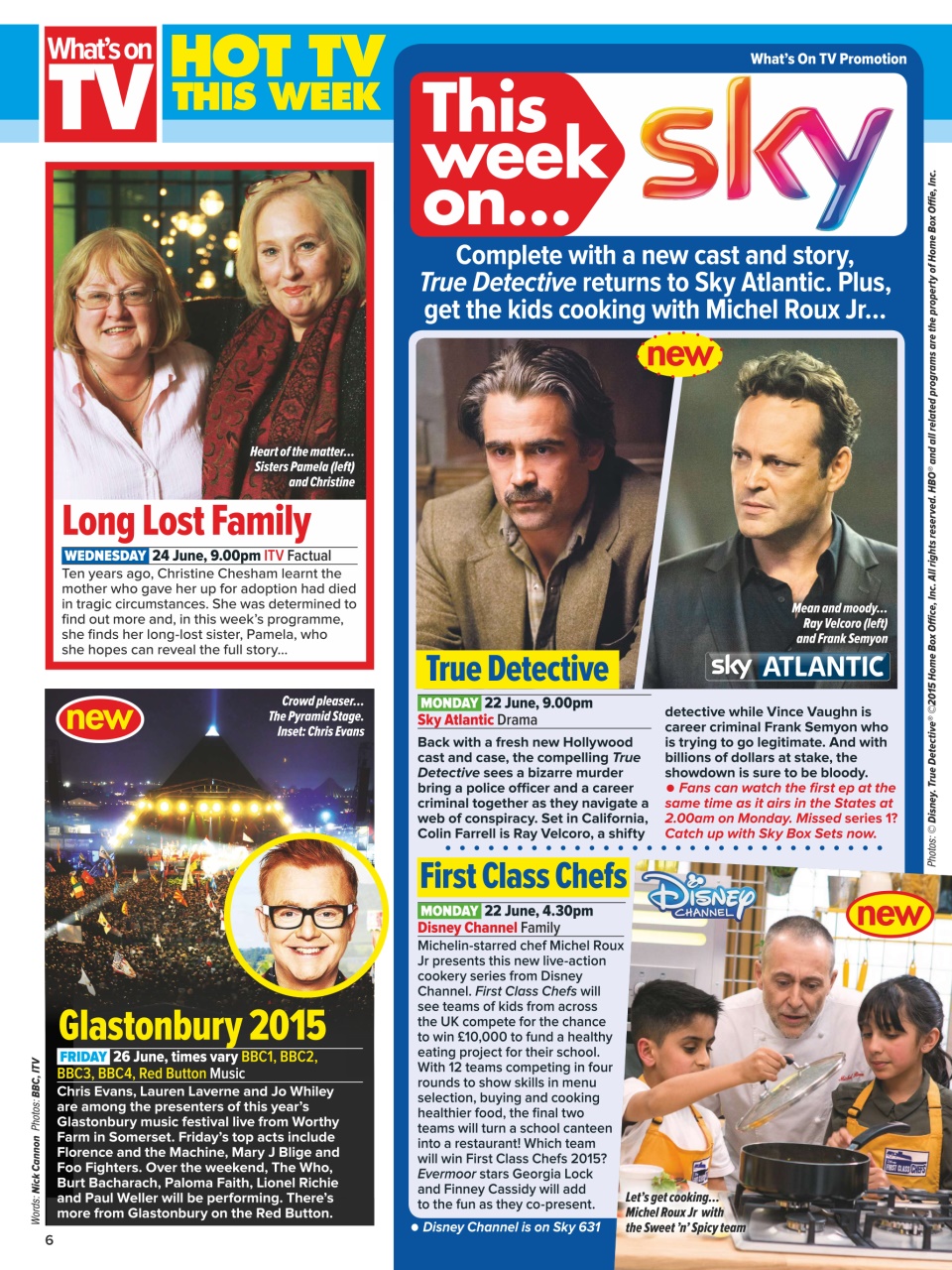 What's on TV Preview Pages