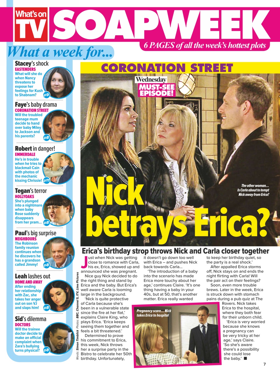 What's on TV Preview Pages