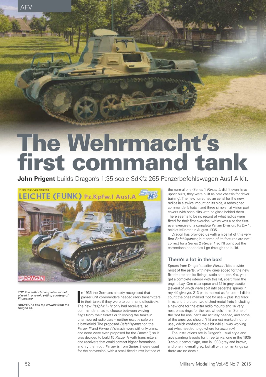 Military Modelling International Magazine Preview Pages