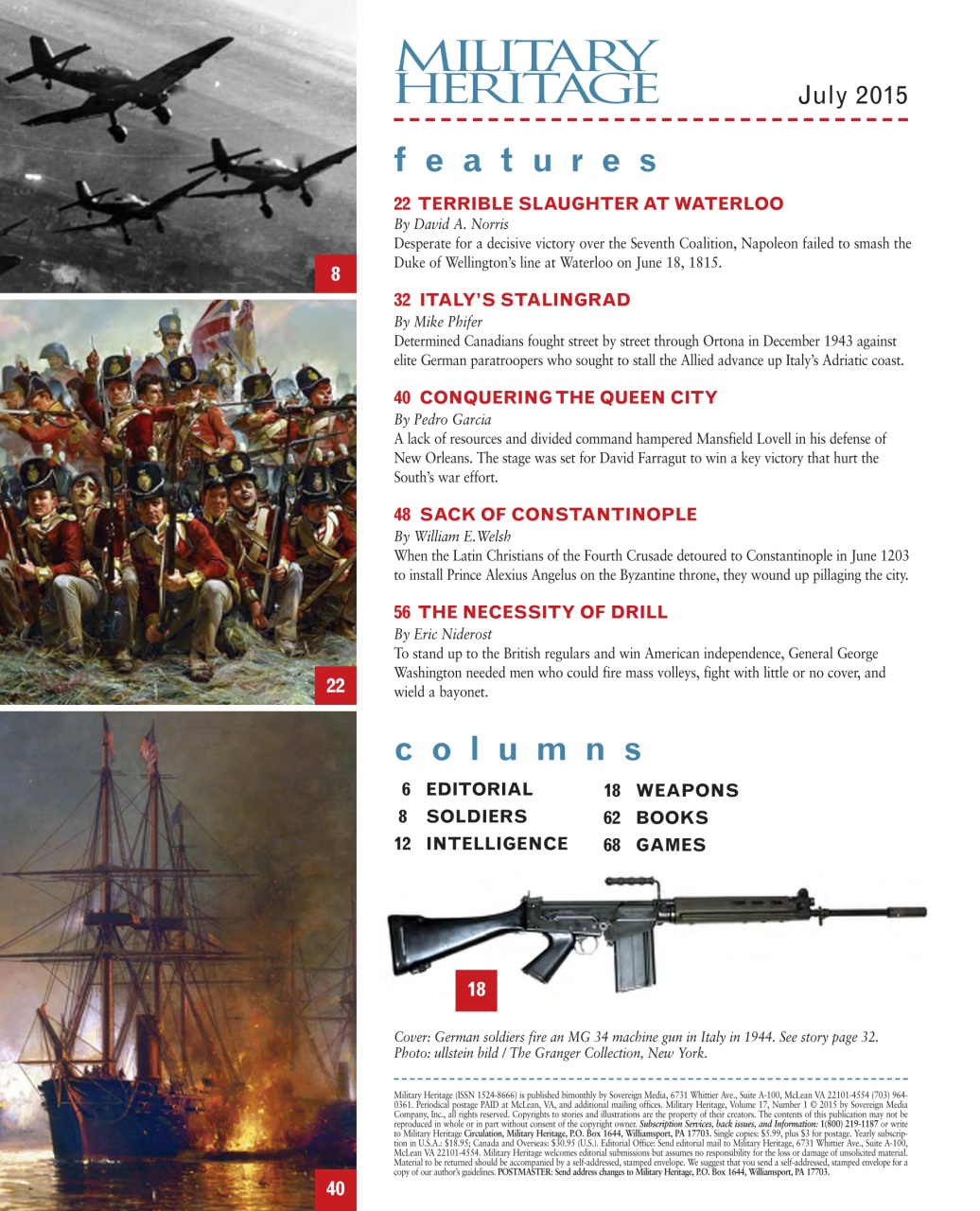 Military Heritage Preview Pages