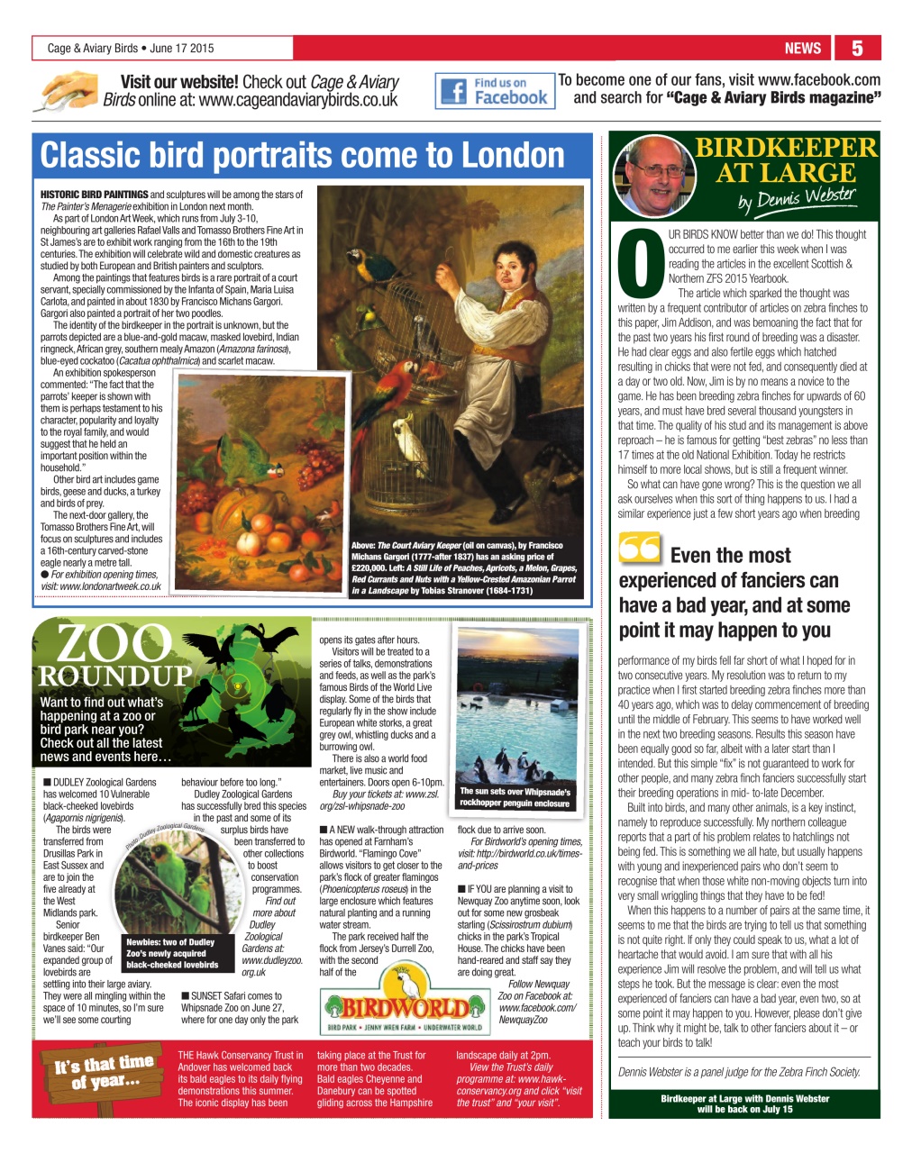 Cage & Aviary Birds Preview Pages