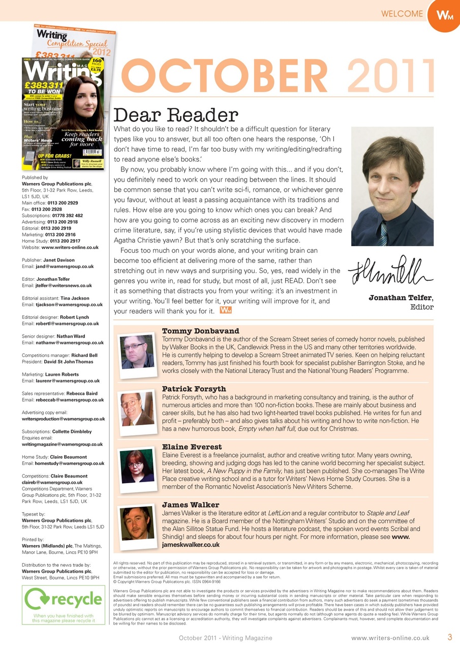Writing Magazine Preview Pages
