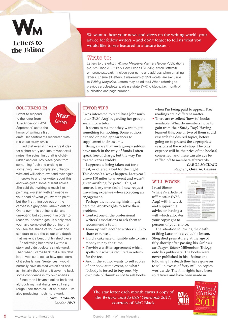 Writing Magazine Preview Pages