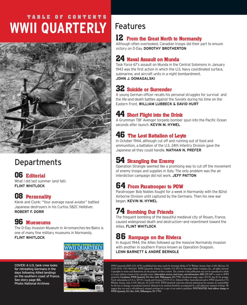 WWII Quarterly Preview Pages