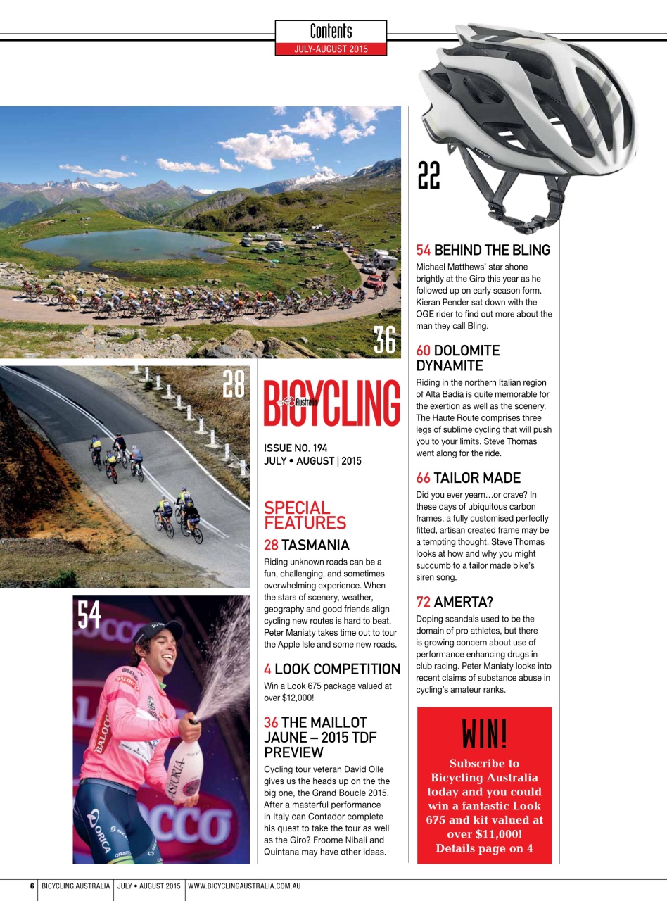 Bicycling Australia Preview Pages