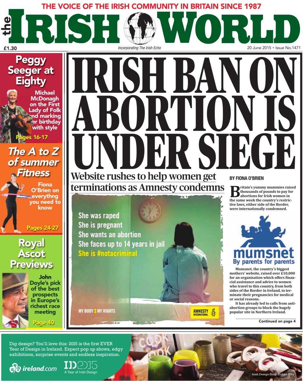 Irish World Preview Pages