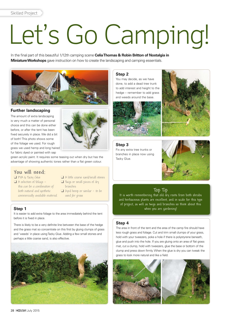 Dolls House and Miniature Scene Preview Pages