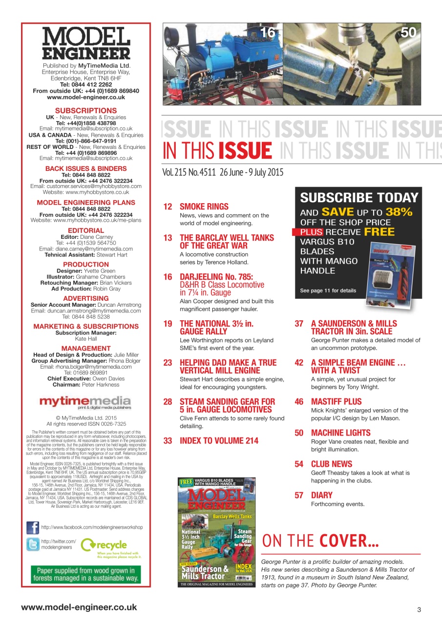 Model Engineer Preview Pages