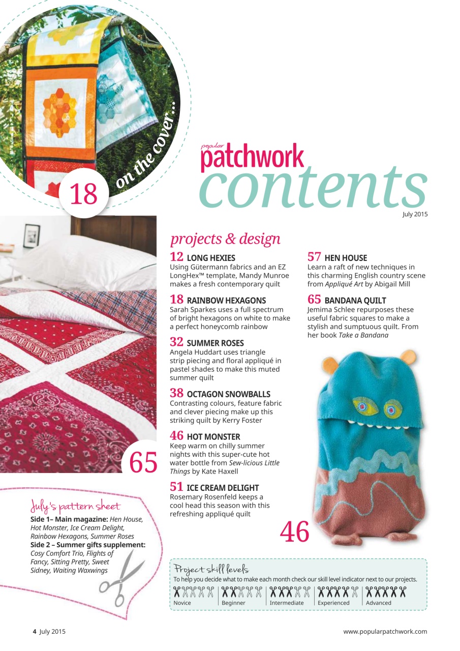 Popular Patchwork Magazine Preview Pages