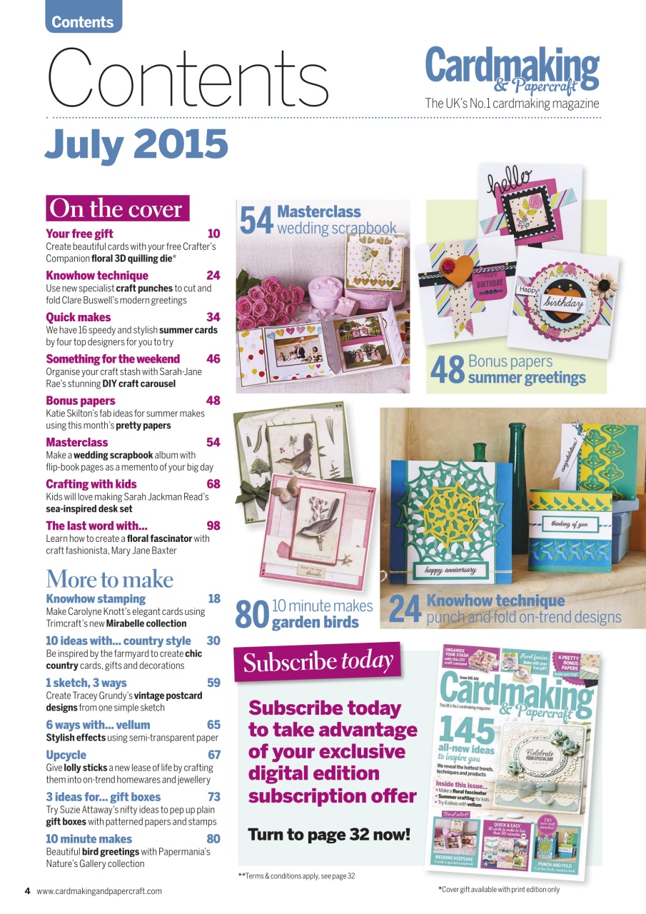 Cardmaking & Papercraft Preview Pages