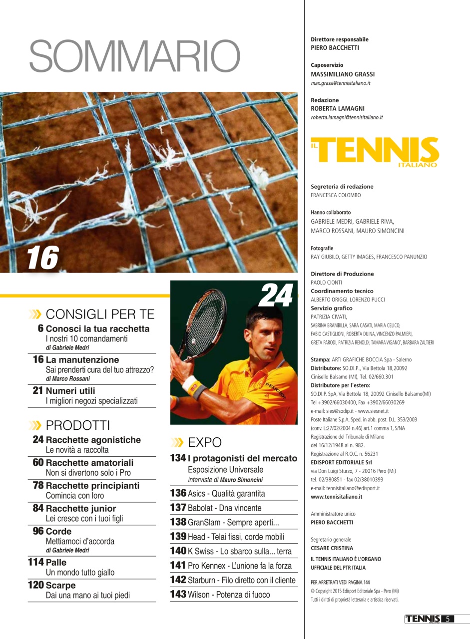 Il Tennis Italiano Preview Pages