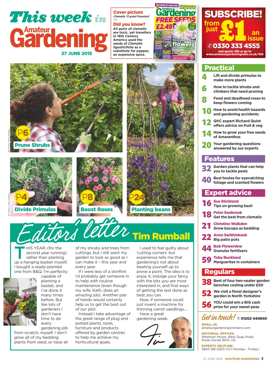Amateur Gardening Preview Pages