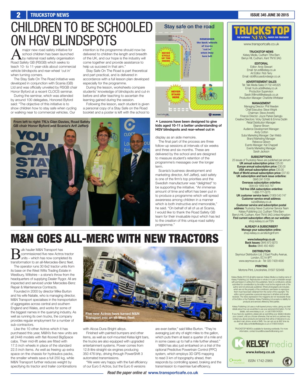 Truckstop News Preview Pages