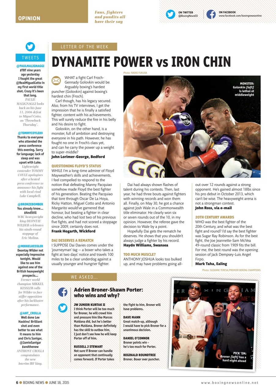 Boxing News Preview Pages