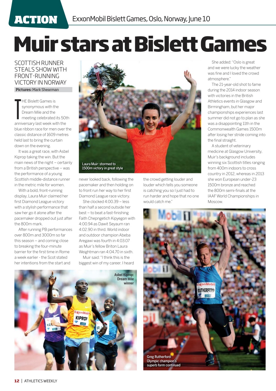 AW – Athletics Weekly Magazine Preview Pages