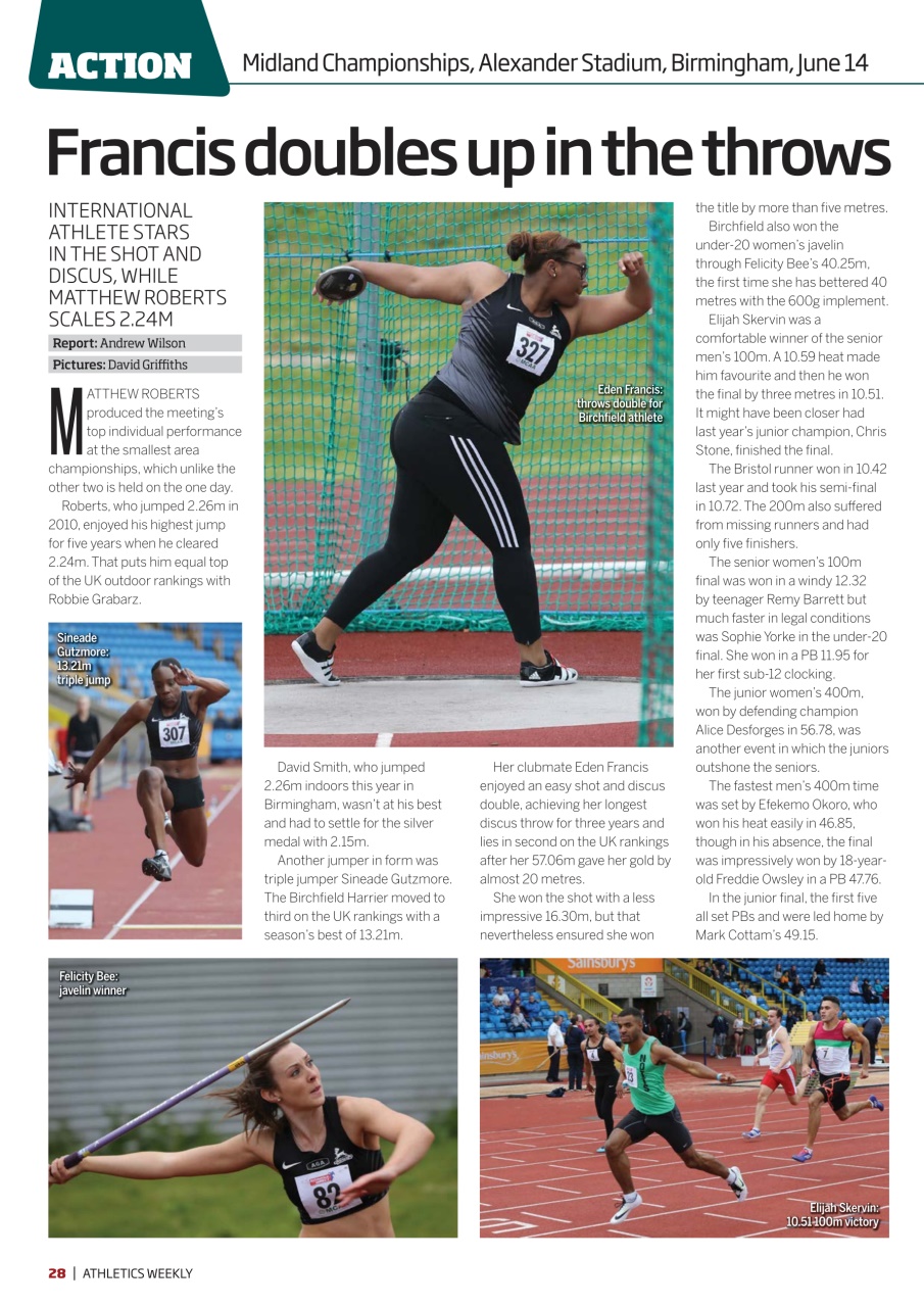 AW – Athletics Weekly Magazine Preview Pages