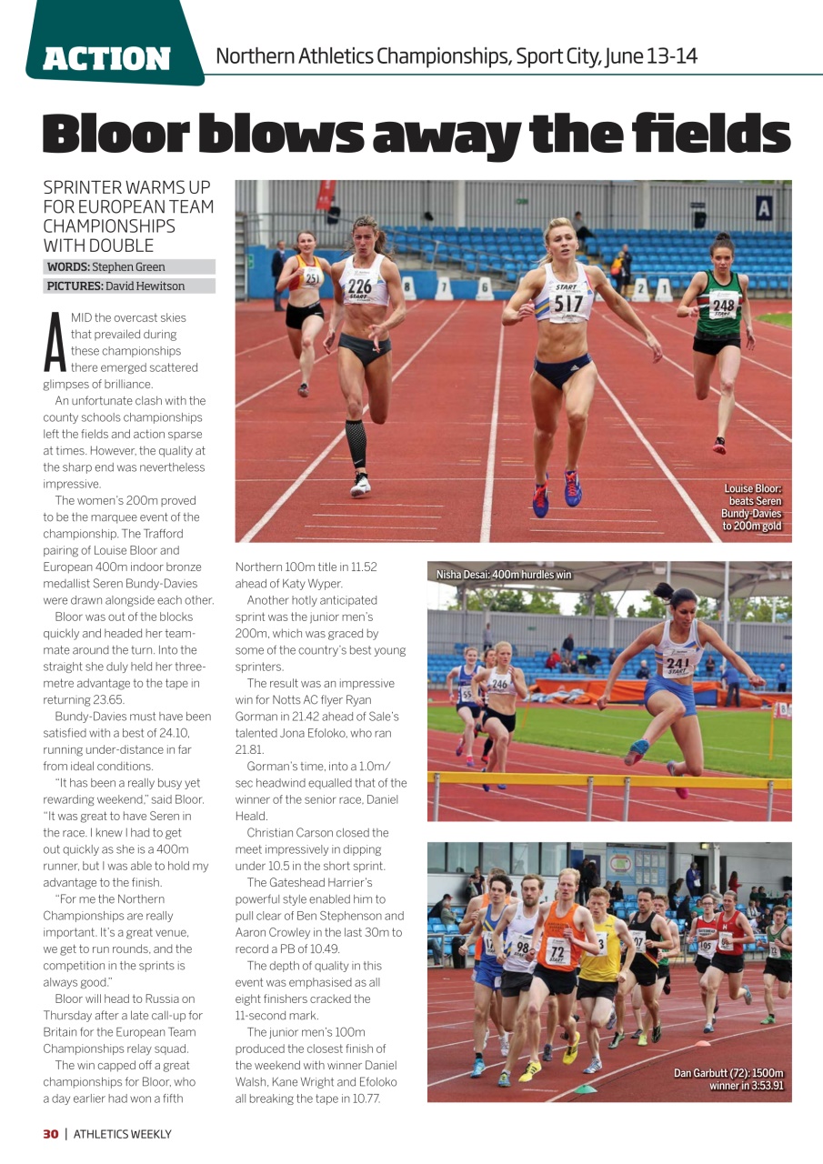AW – Athletics Weekly Magazine Preview Pages