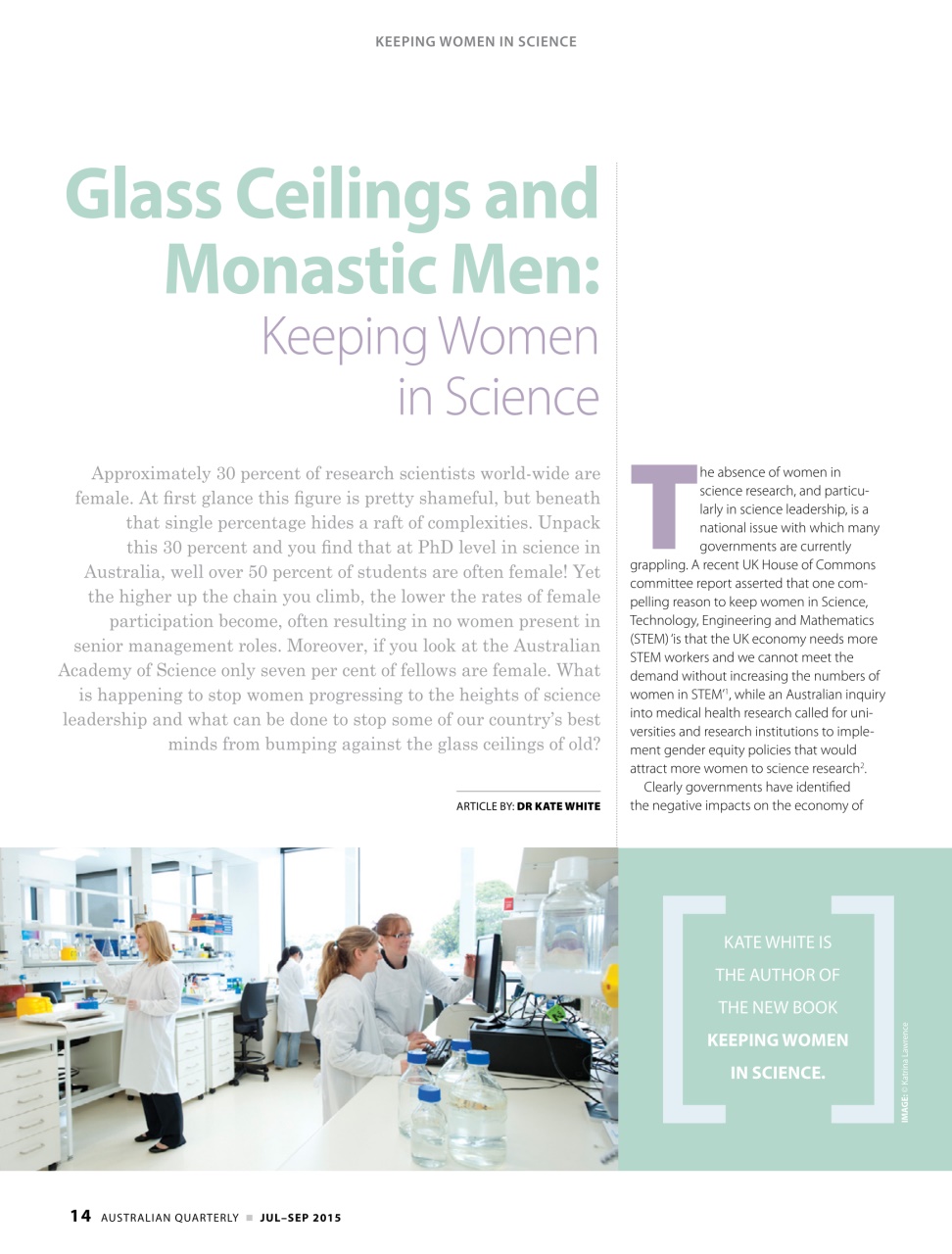 AQ: Australian Quarterly Preview Pages