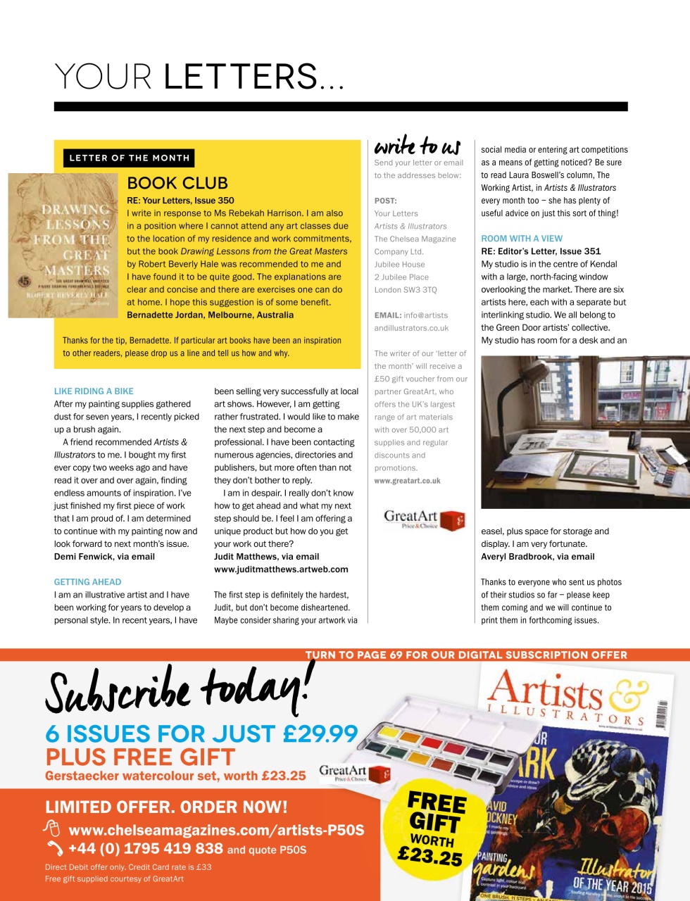 Artists & Illustrators Preview Pages
