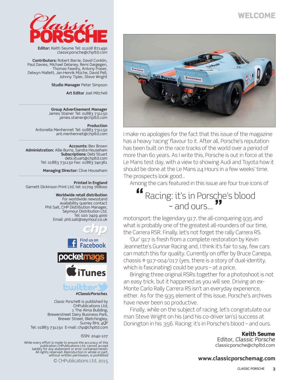 Classic Porsche Preview Pages