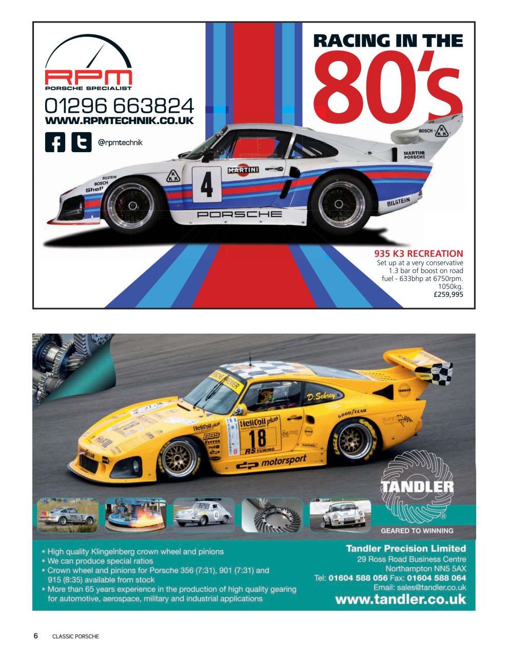 Classic Porsche Preview Pages