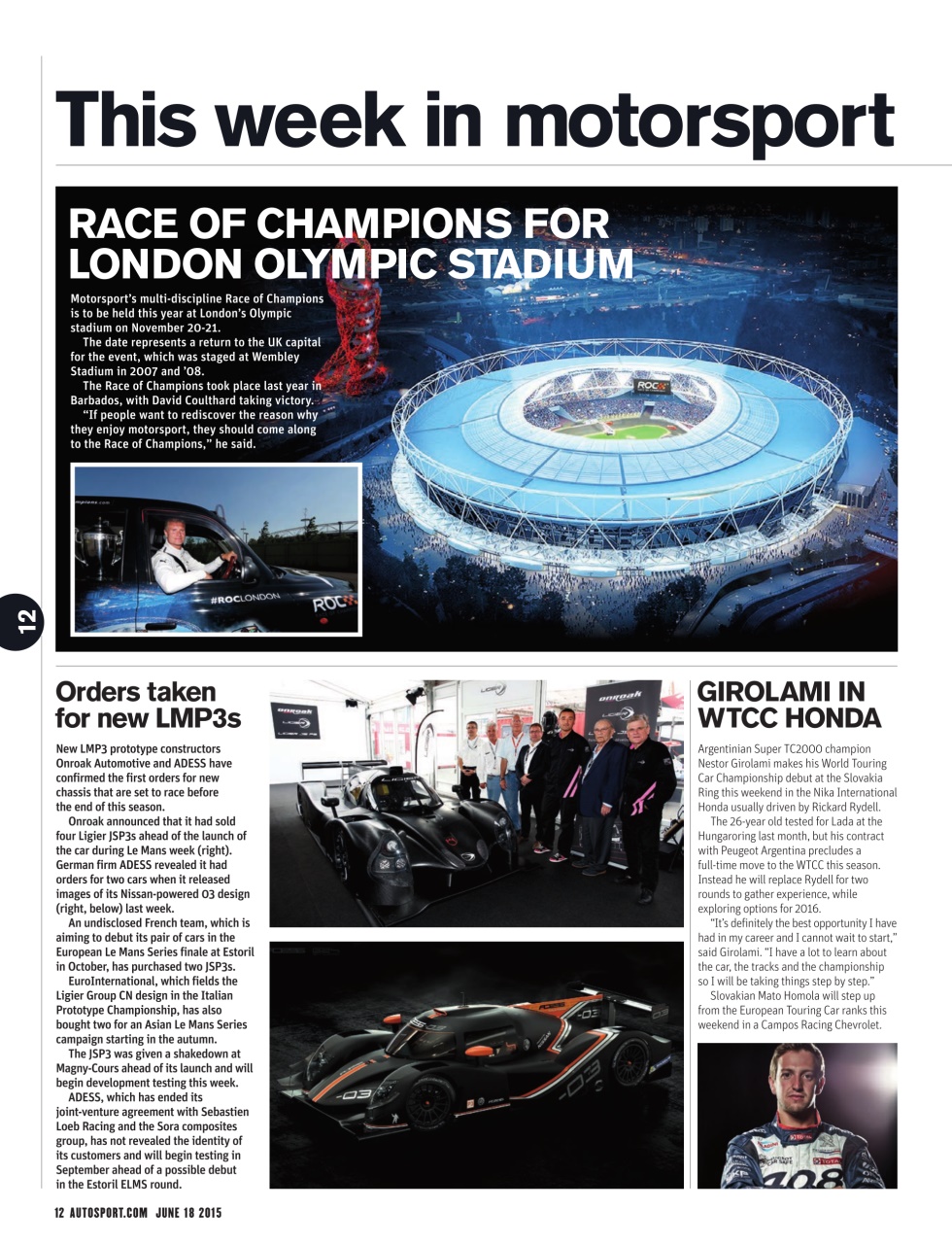 Autosport Preview Pages