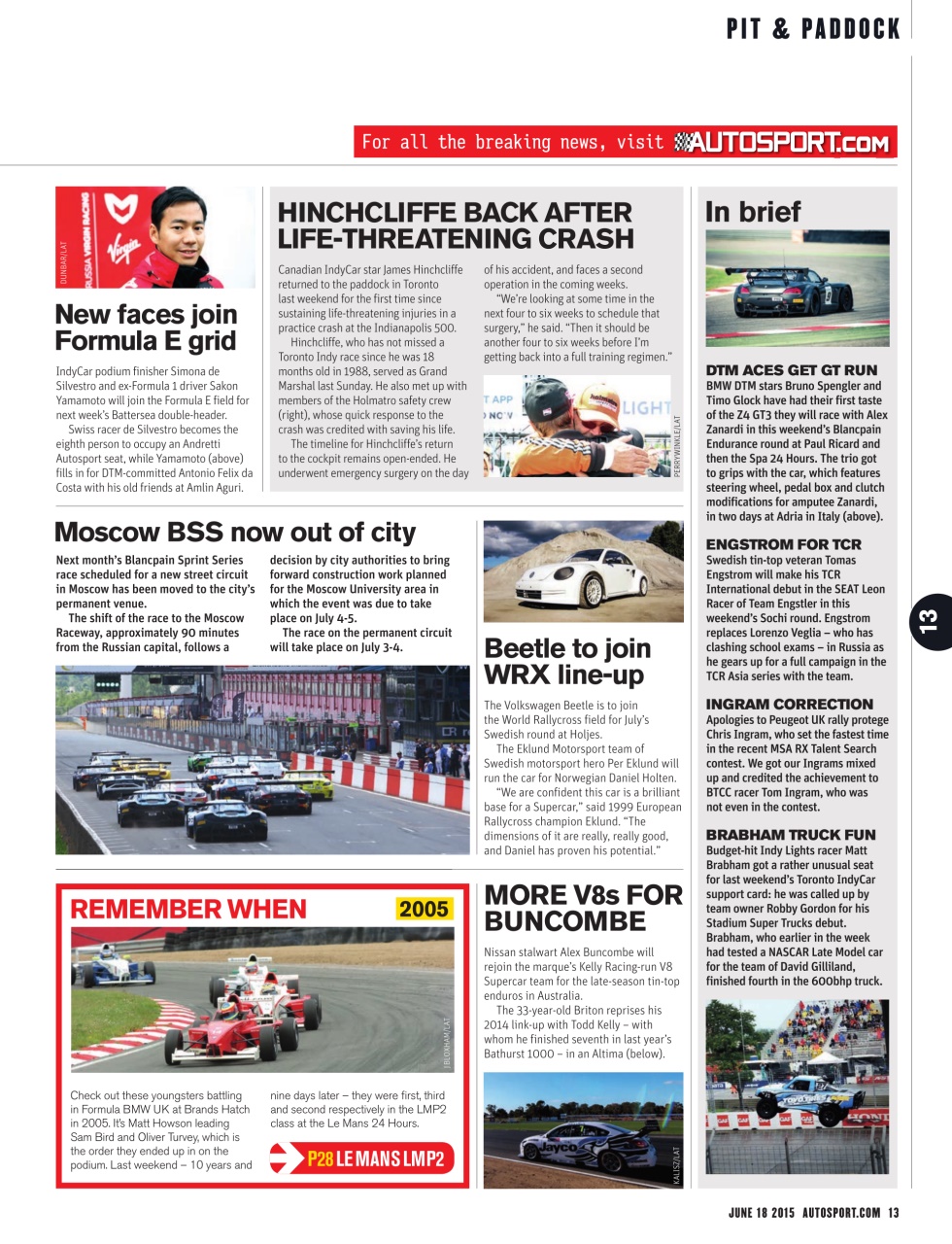 Autosport Preview Pages
