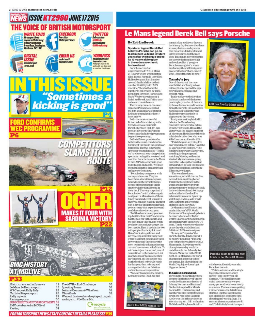 Motorsport News Preview Pages