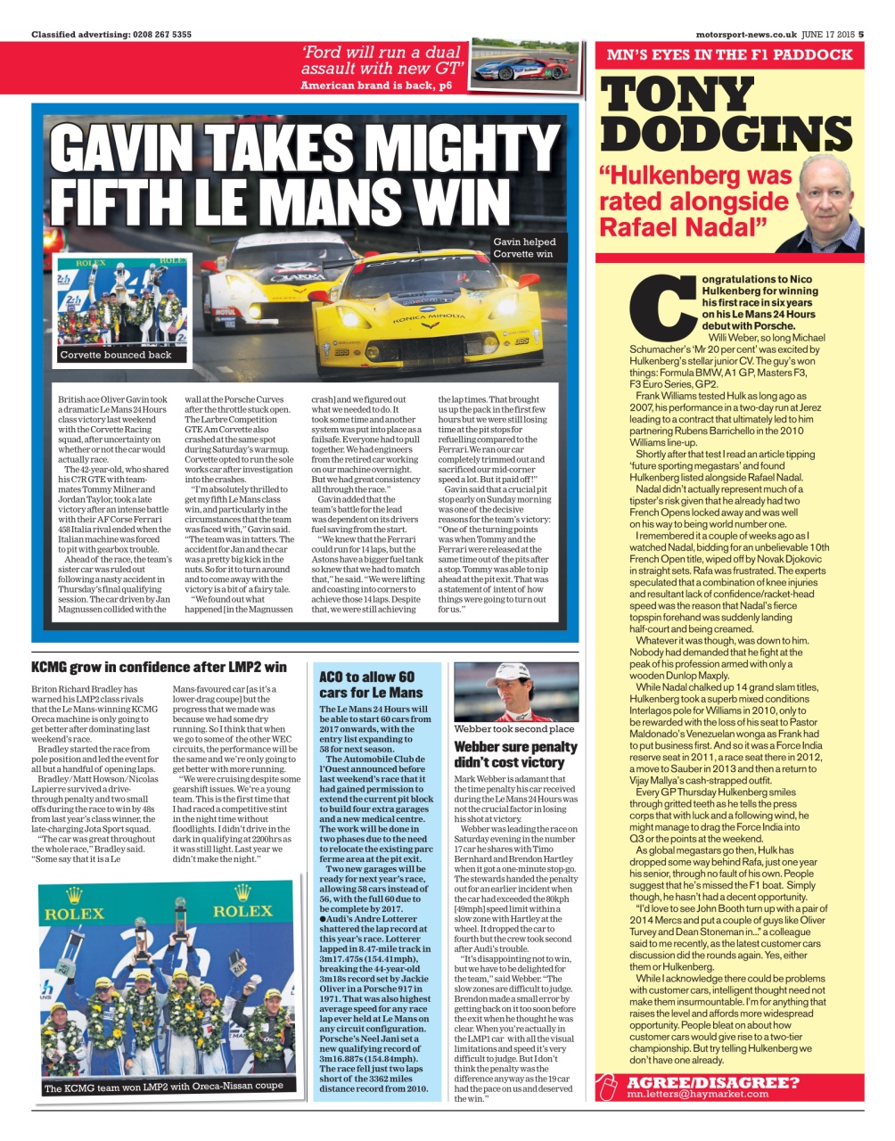 Motorsport News Preview Pages
