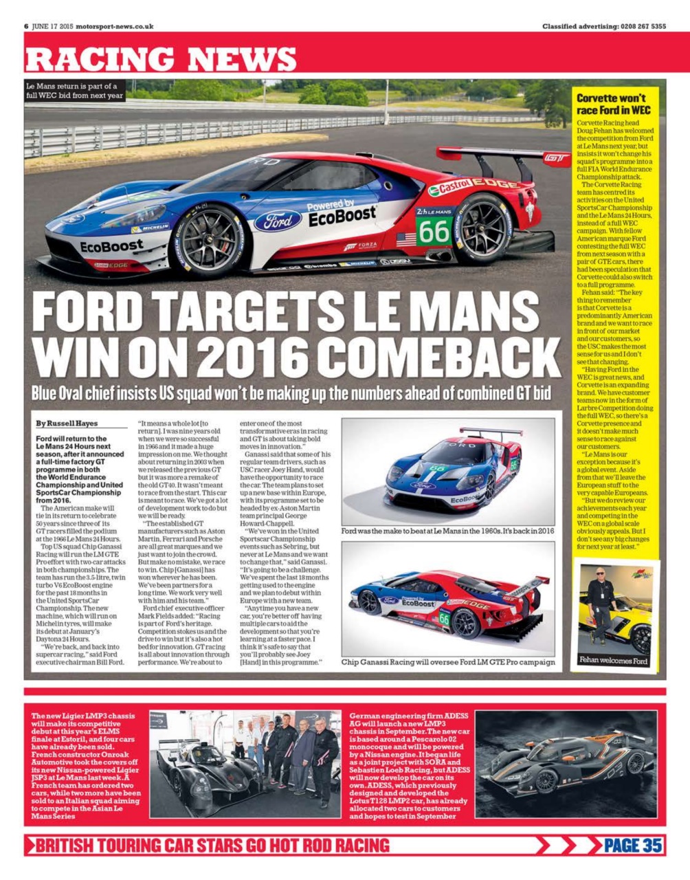 Motorsport News Preview Pages
