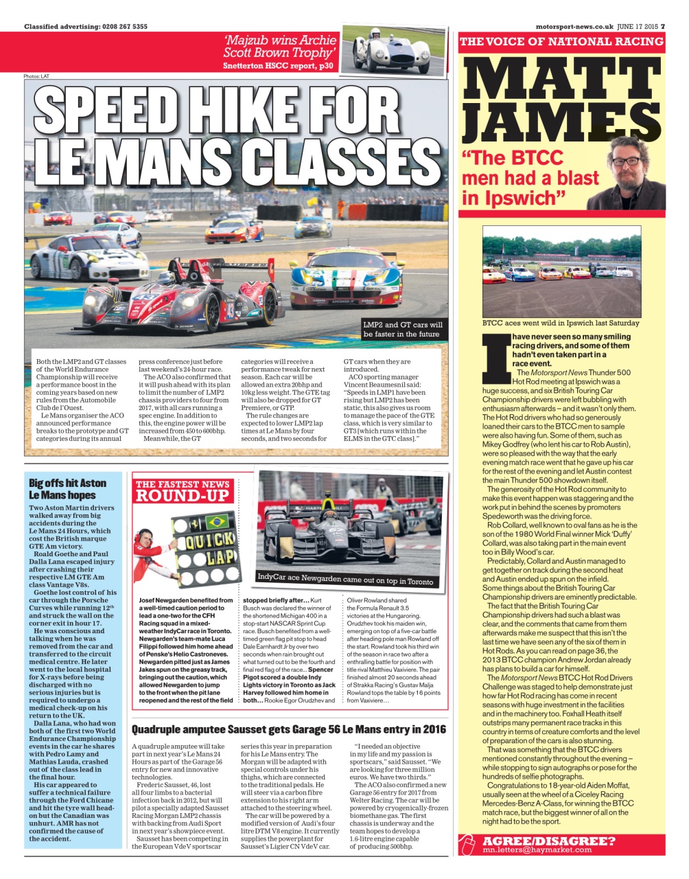 Motorsport News Preview Pages