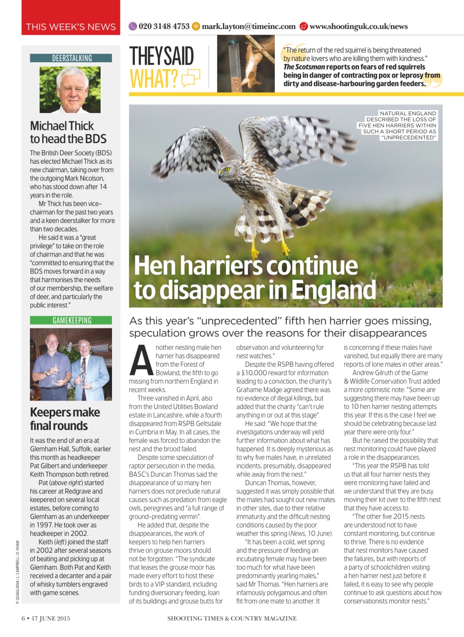 Shooting Times & Country Preview Pages