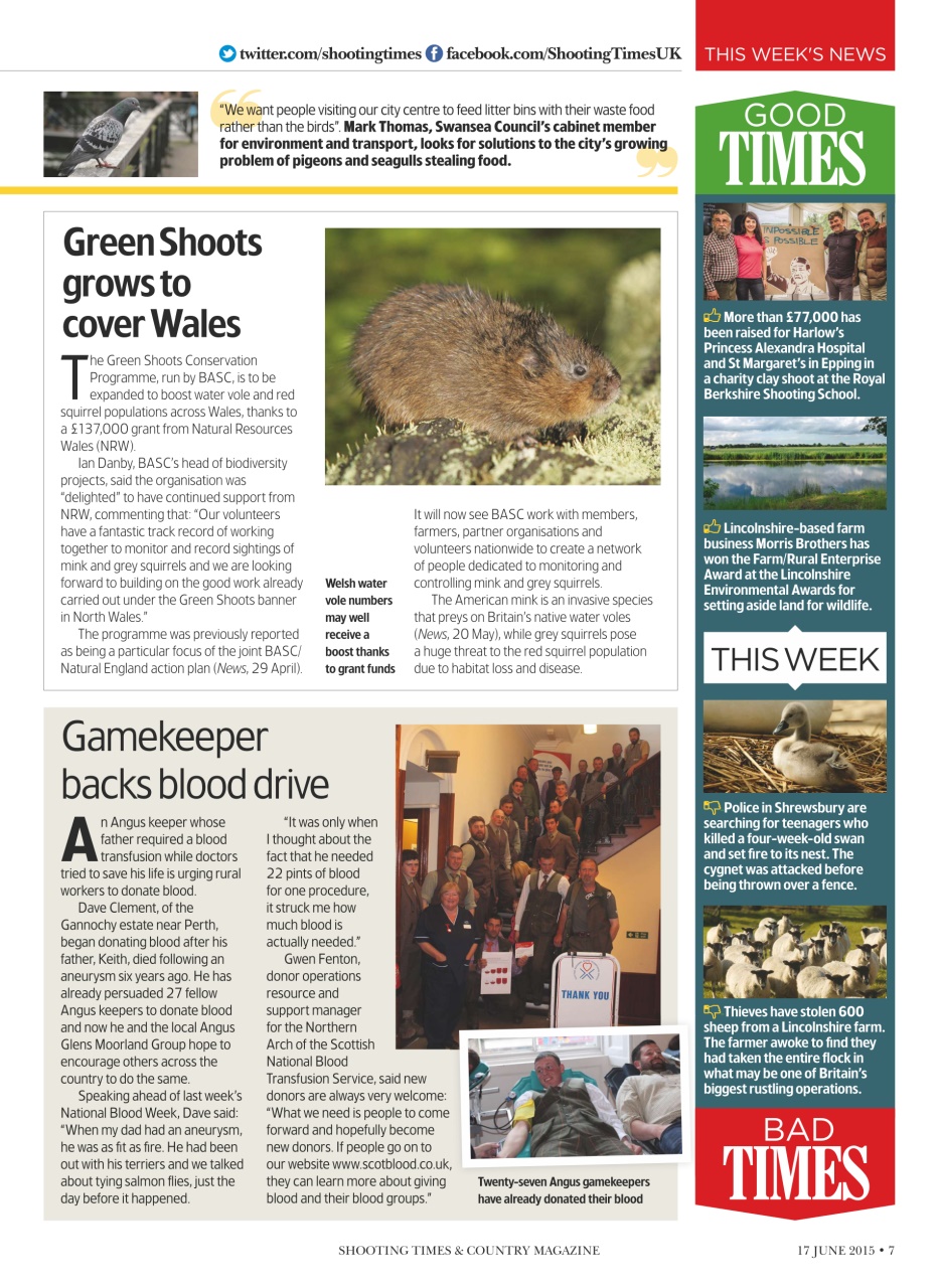 Shooting Times & Country Preview Pages