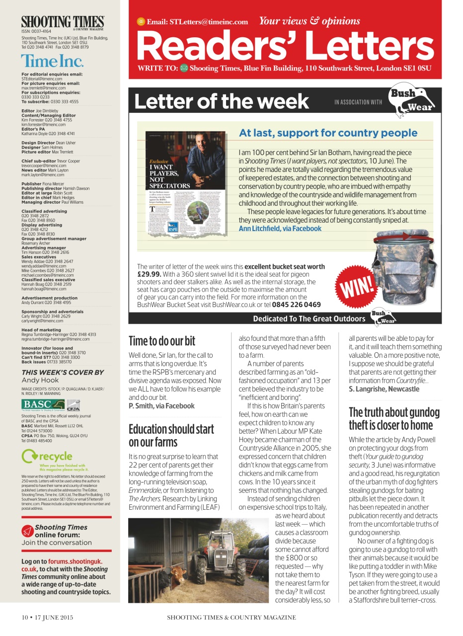 Shooting Times & Country Preview Pages