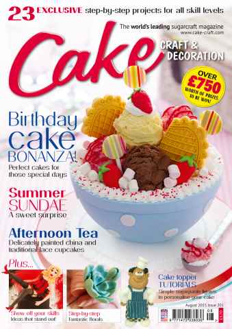 Cake Decoration & Sugarcraft Magazine issue August 2015