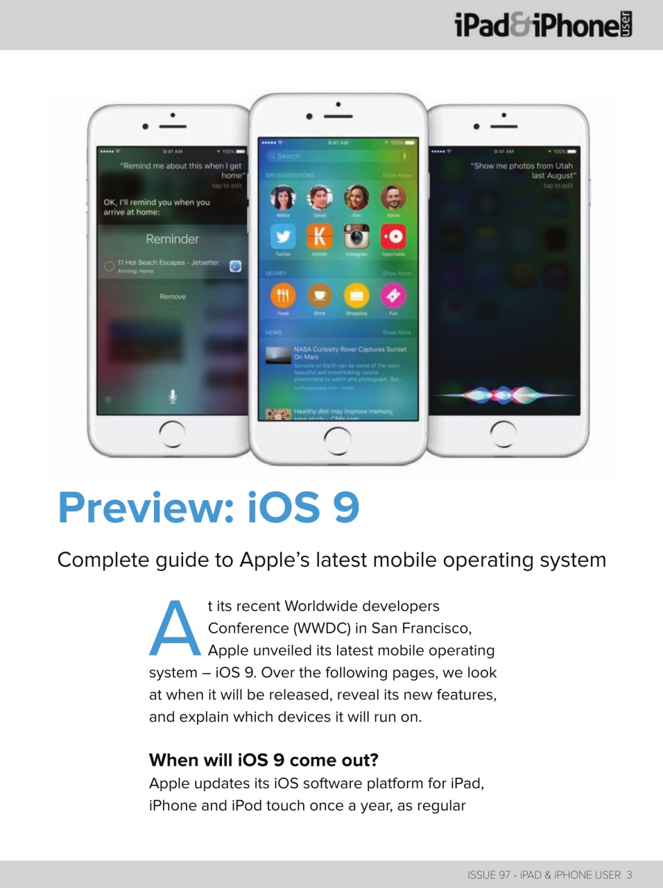 iPad and iPhone User Preview Pages