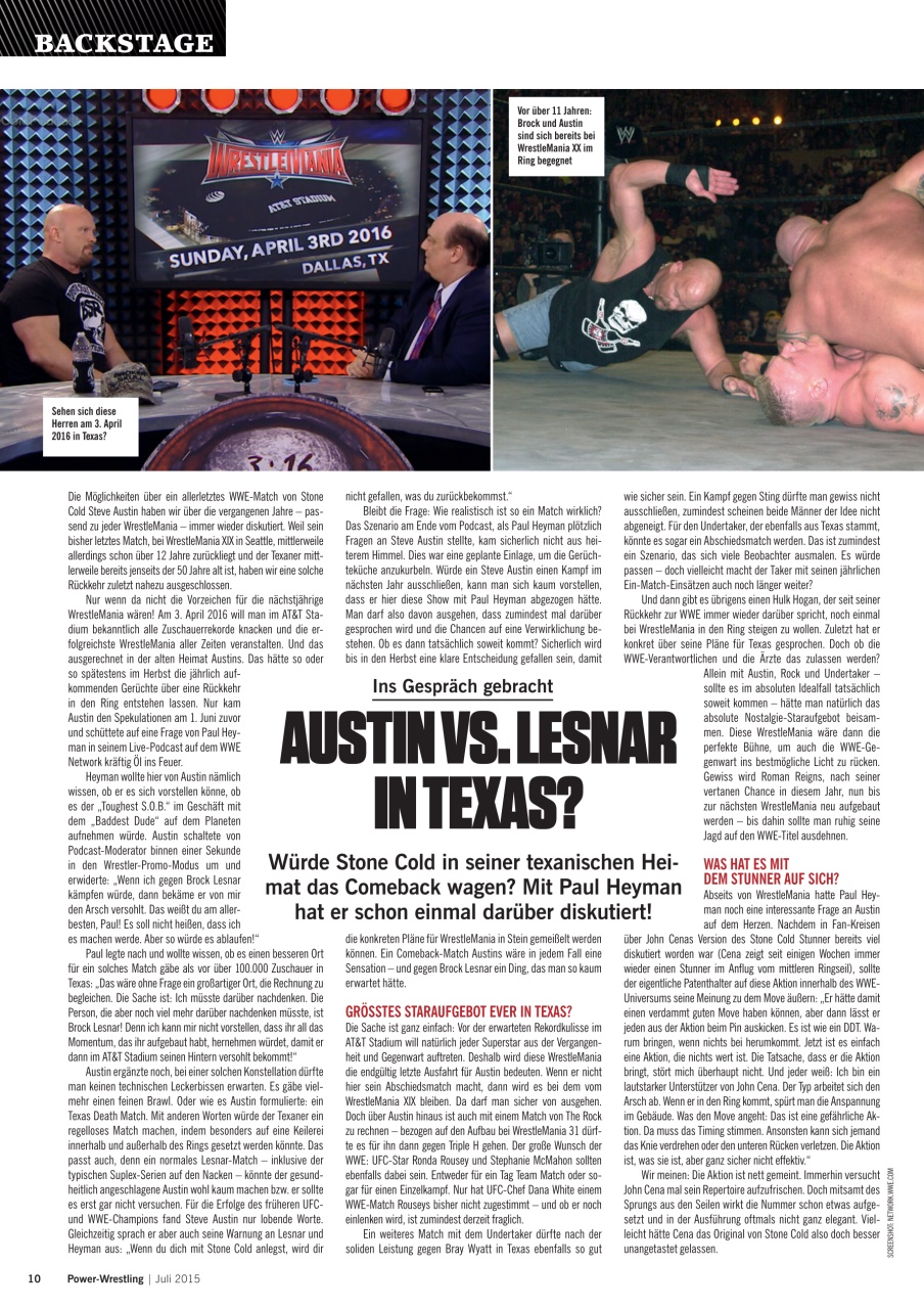 Power-Wrestling Preview Pages