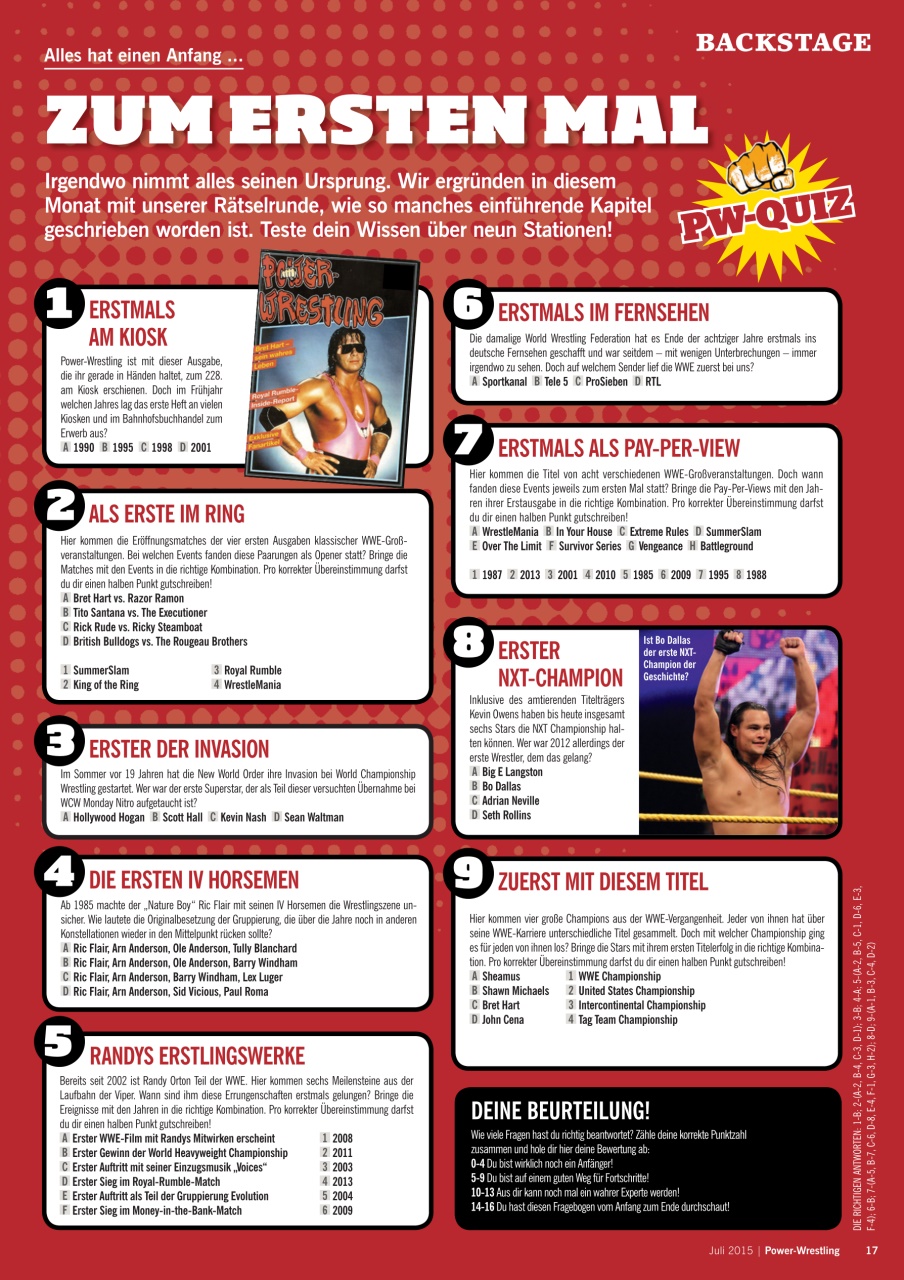 Power-Wrestling Preview Pages