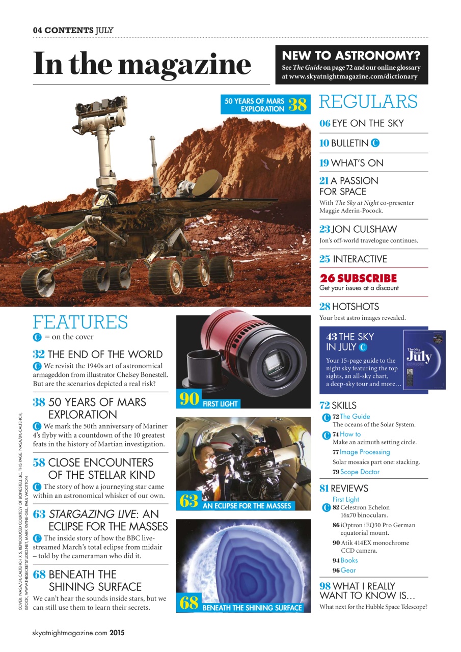 BBC Sky at Night Magazine Preview Pages