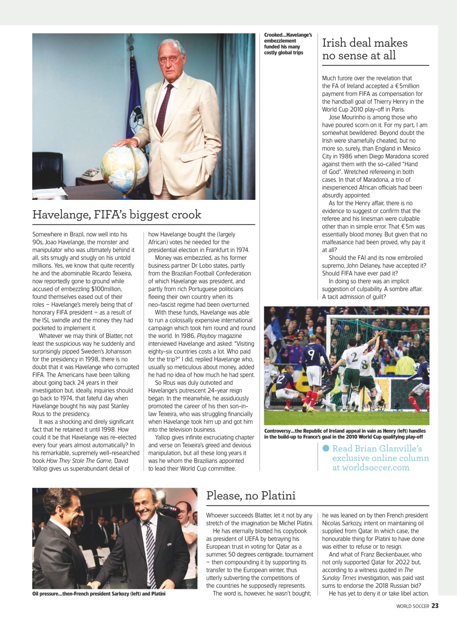 World Soccer Preview Pages