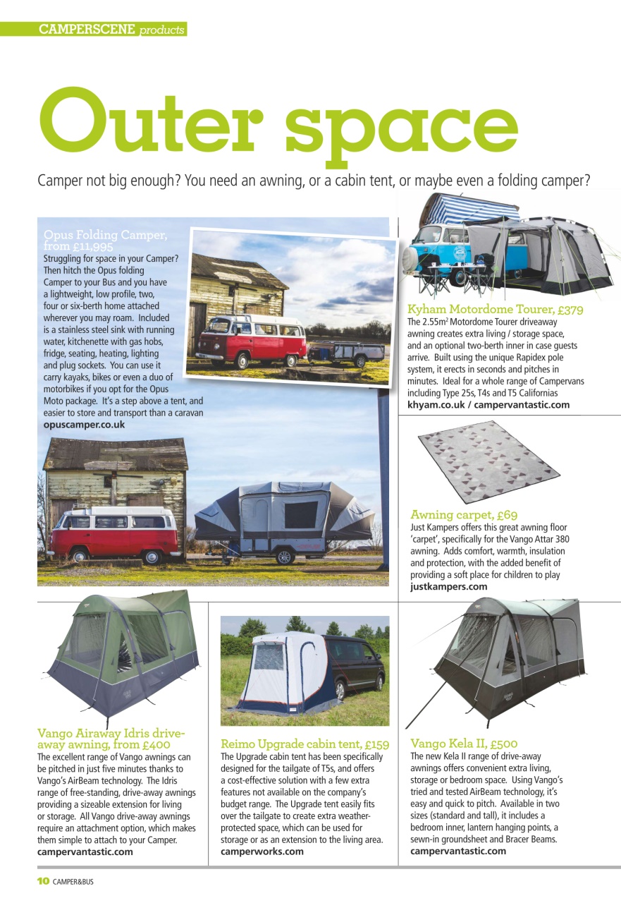VW Camper Preview Pages
