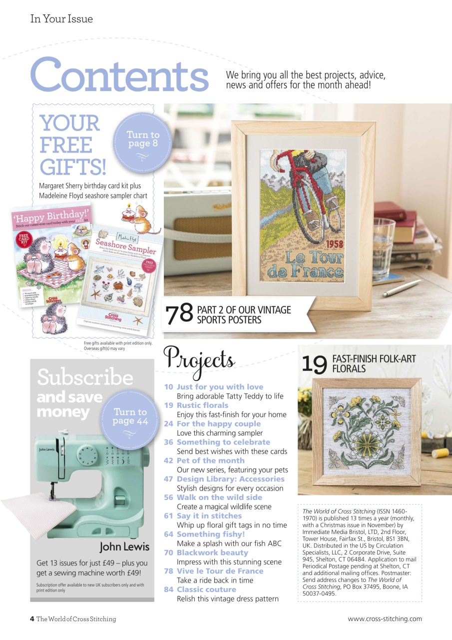 The World of Cross Stitching Preview Pages