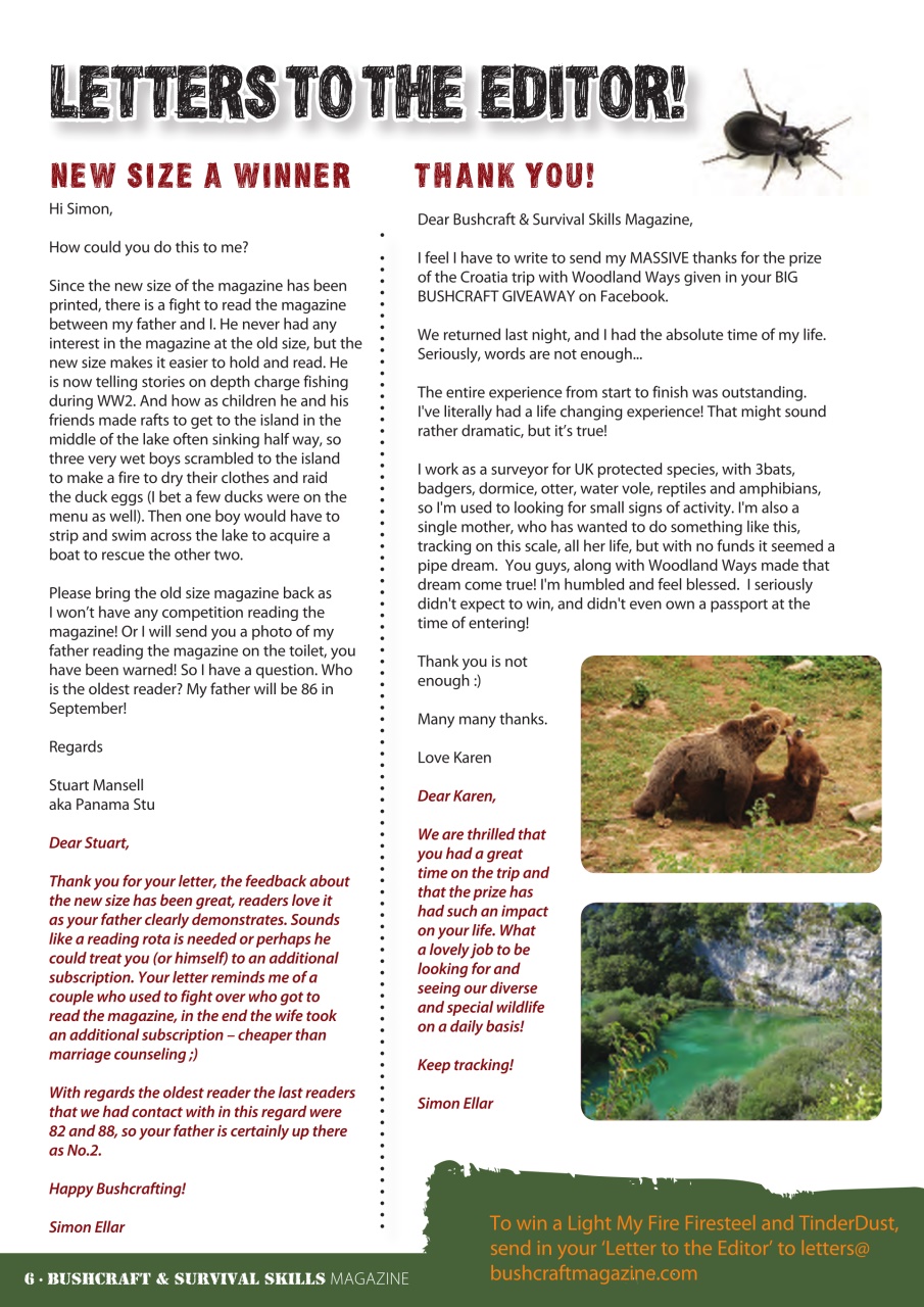 Bushcraft & Survival Skills Magazine Preview Pages