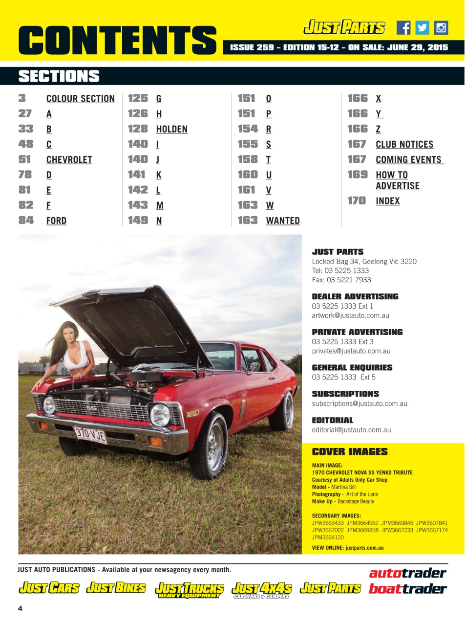 JUST PARTS Preview Pages