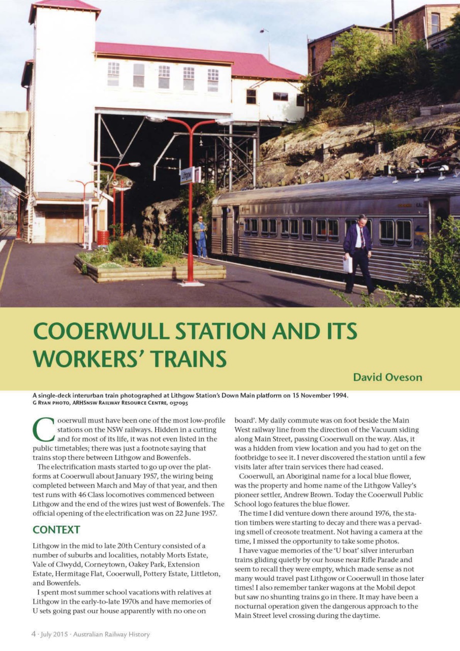 Australian Railway History Preview Pages